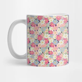 Cute spring wildflowers pastel soft colors pattern Mug